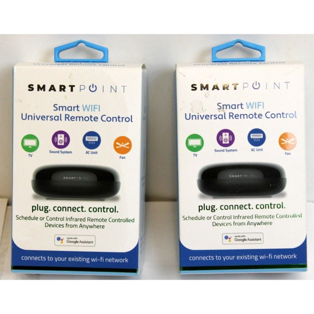 2 Smart Point Universal Remote Control NEW Wifi IR Voice Control App Portable